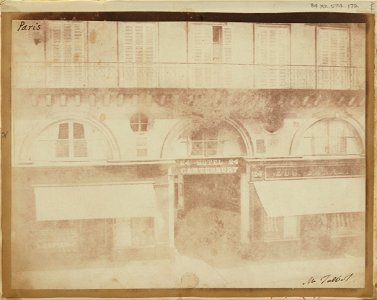 William Henry Fox Talbot (British - The Hotel Canterbury, Paris. - Google Art Project