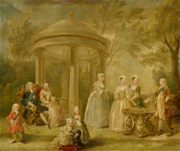 William Hogarth (1697-1764) - The Family of George II - RCIN 401358 - Royal Collection