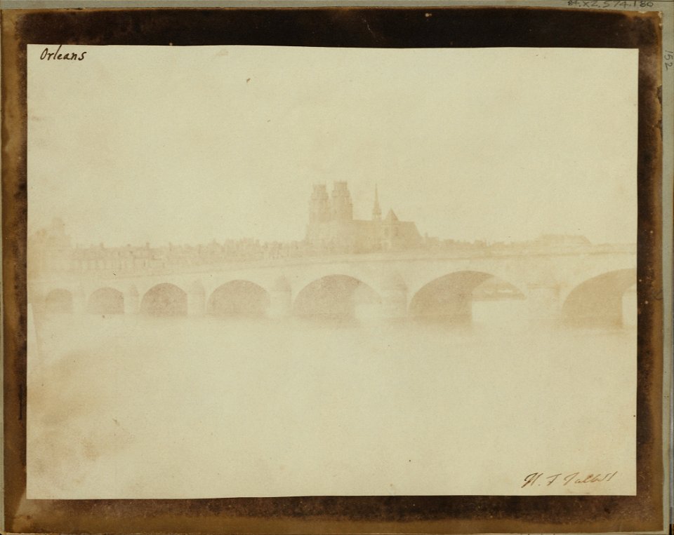 William Henry Fox Talbot (British - The Bridge of Orleans, from the South Bank of the Loire. - Google Art Project
