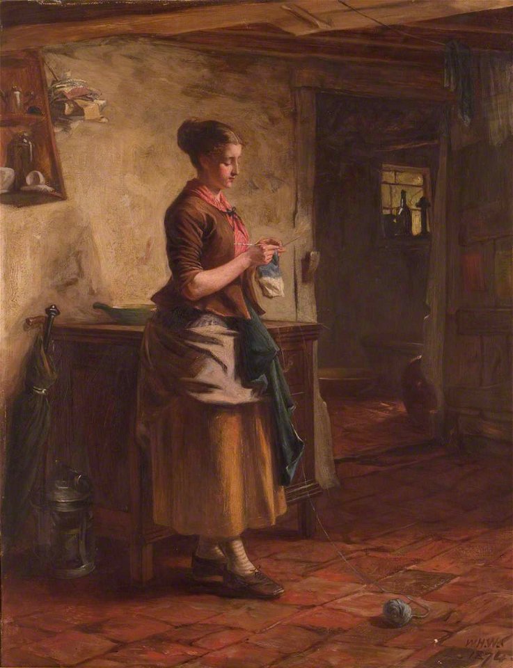 William Harris Weatherhead (1843-1903) - Knitting - 836228 - National Trust