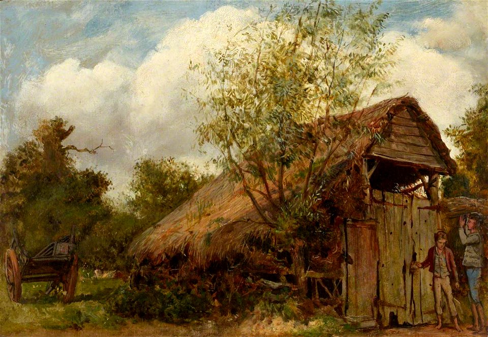 William Henry Millais (1828-1899) - Barn Scene in Essex - 266925 - National Trust