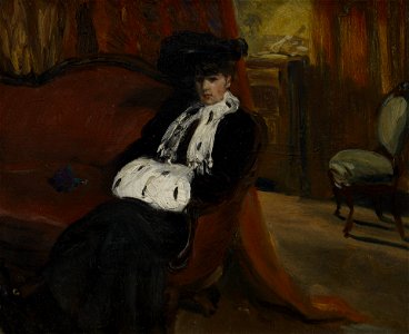 William James Glackens - The Ermine Muff - 2017.80.1 - Yale University Art Gallery