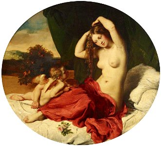 William Etty (1787-1849) - The Toilet of Venus - 515507 - National Trust. Free illustration for personal and commercial use.