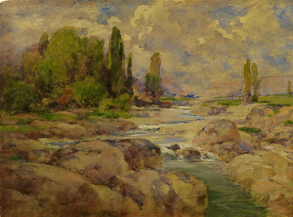 William Henry Holmes - The Normal Rock Creek - 1930.12.3 - Smithsonian American Art Museum