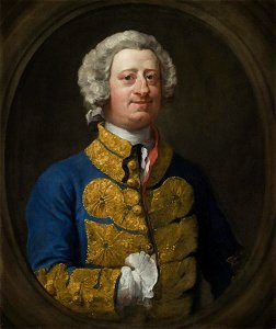 William James by William Hogarth, 1744, oil on canvas, in the collection of the Worcester Art Museum in Massachusetts. Free illustration for personal and commercial use.