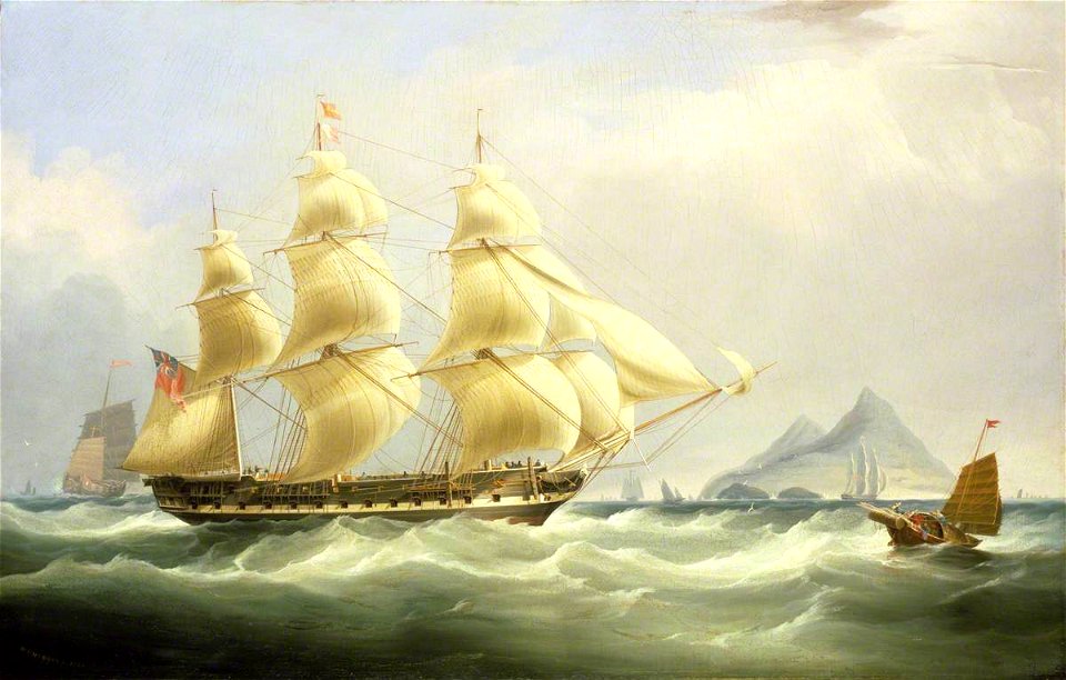 William John Huggins (1781-1845) - The East Indiaman 'Asia' - BHC3209 - Royal Museums Greenwich