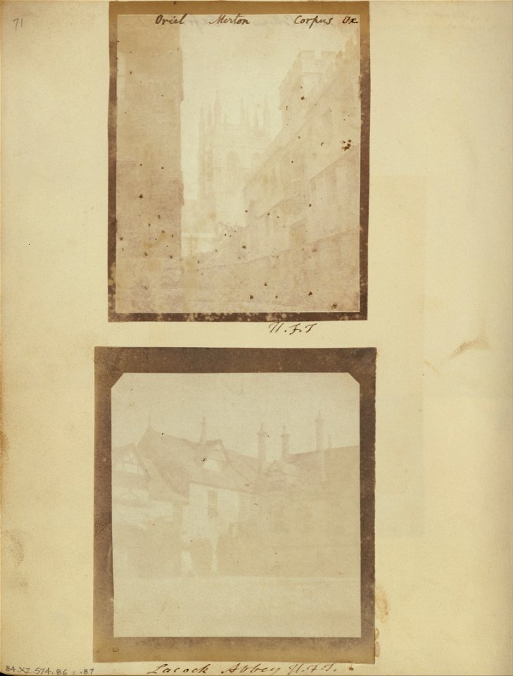 William Henry Fox Talbot (British - Merton Chapel Tower, Oxford. - Google Art Project