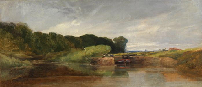 William James Muller - Hanham Lock on the Avon - Google Art Project. Free illustration for personal and commercial use.