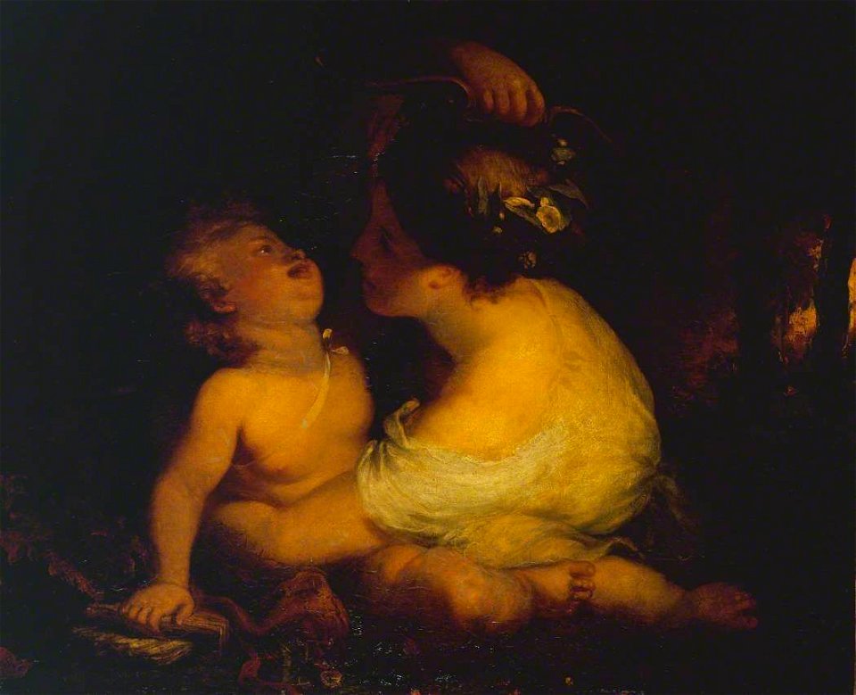 William Hilton (1786-1839) - Cupid and Nymph - N00337 - National Gallery
