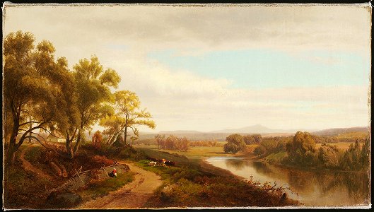 William M. Hart - Valley of the Bedford - 1895.702 - Fogg Museum. Free illustration for personal and commercial use.