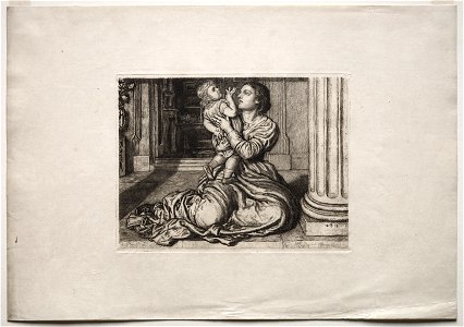 William Holman Hunt (British, 1827-1910), H. Blair Ansdell for The Portfolio of Etching Club, 1879, Plate 12 - The Father's Leave-Taking - 2006.173 - Cleveland Museum of Art