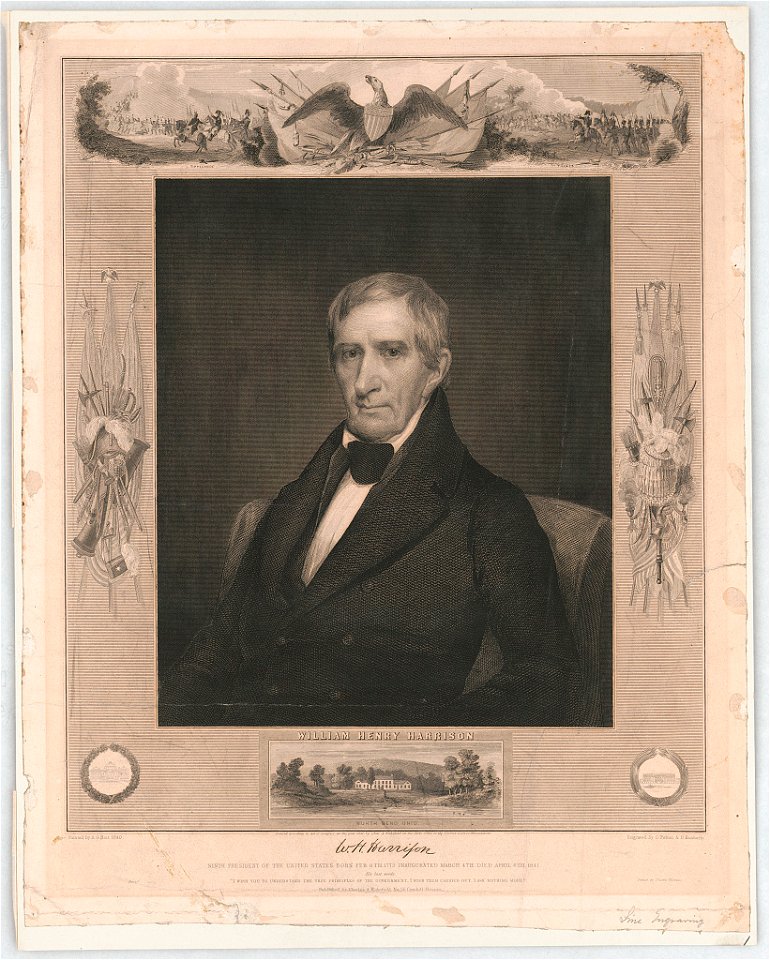 William Henry Harrison - painted by A.G. Hoit, 1840 ; engraved by O. Pelton & D. Kimberly. LCCN2015647091
