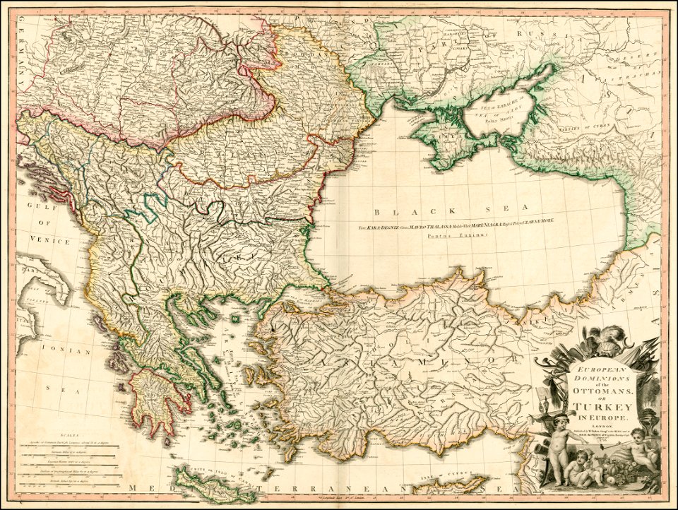 William Faden. European Dominions of the Ottomans or Turkey in Europe. 1795