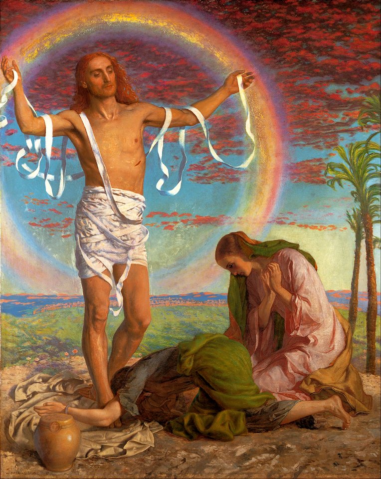 William Holman Hunt - Christ and the two Marys - Google Art Project