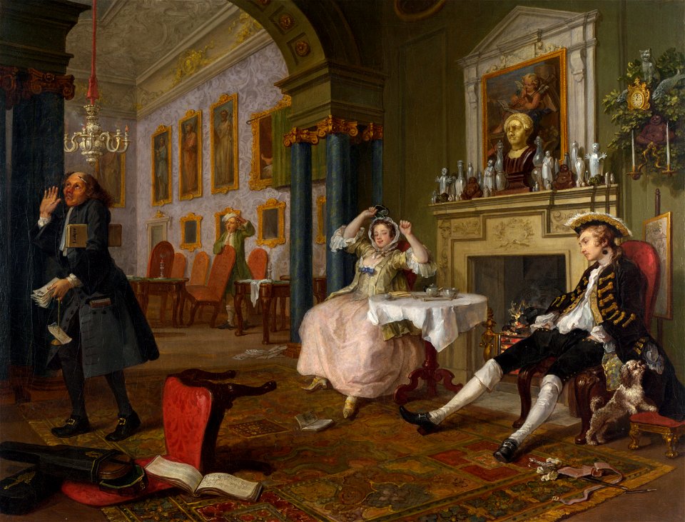 William Hogarth - Marriage A-la-Mode 2 The Tête à Tête