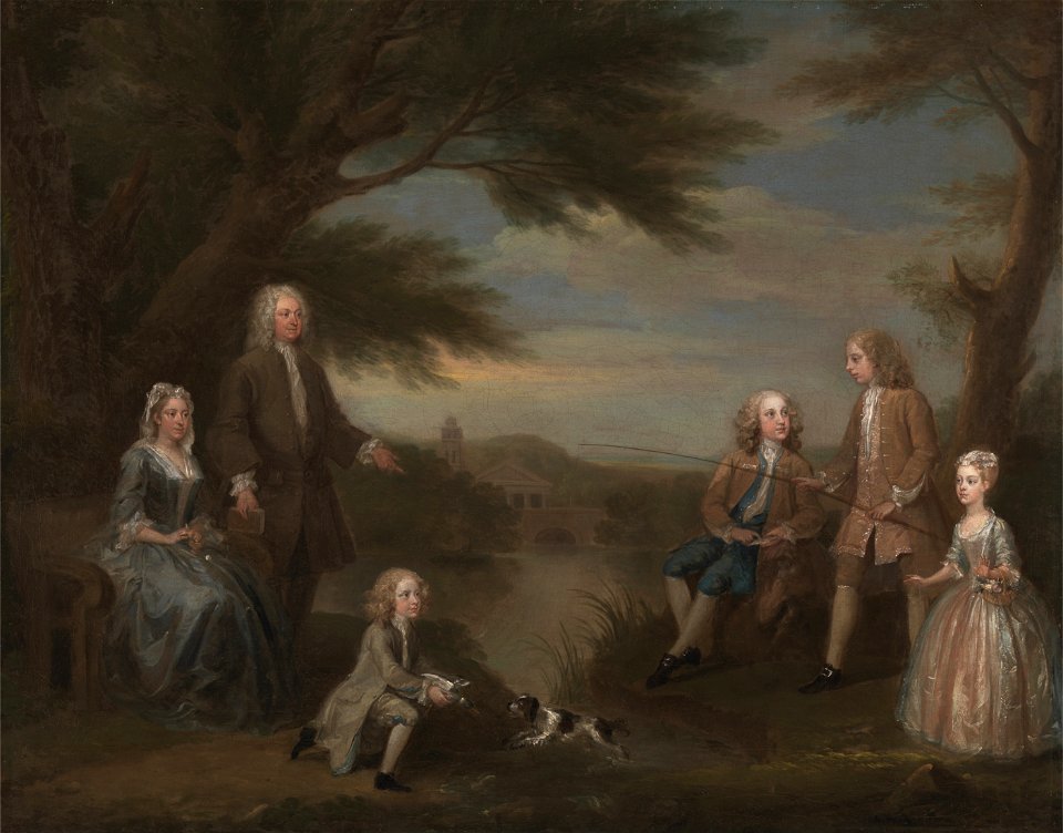 William Hogarth - John and Elizabeth Jeffreys and Their Children - Google Art Project
