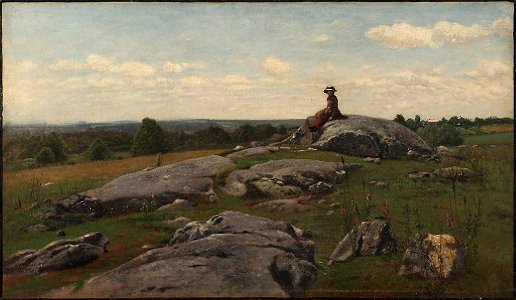 William M. Hart - Young Girl in a Rocky Field - 1942.247 - Fogg Museum