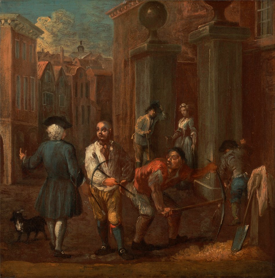 William Hogarth - Sign for a paviour - Google Art Project