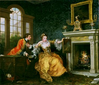 William Hogarth - The Lady's last stake, c.1759