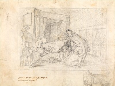 William Hogarth - Operation Scene in a Hospital with Subsidiary Sketches in the Margin at the Lower Right - Google Art Project