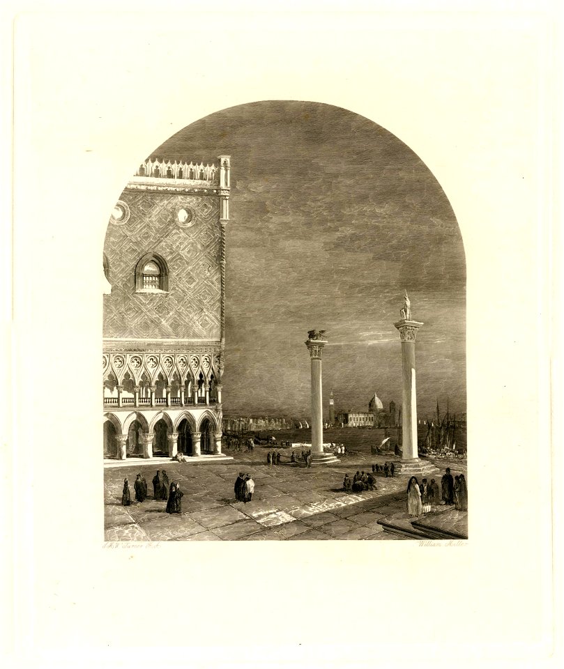 William Miller - Venice, the Piazetta, 1866,0526.112