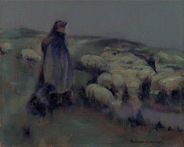 William Kennedy - A Shepherdess - Google Art Project. Free illustration for personal and commercial use.