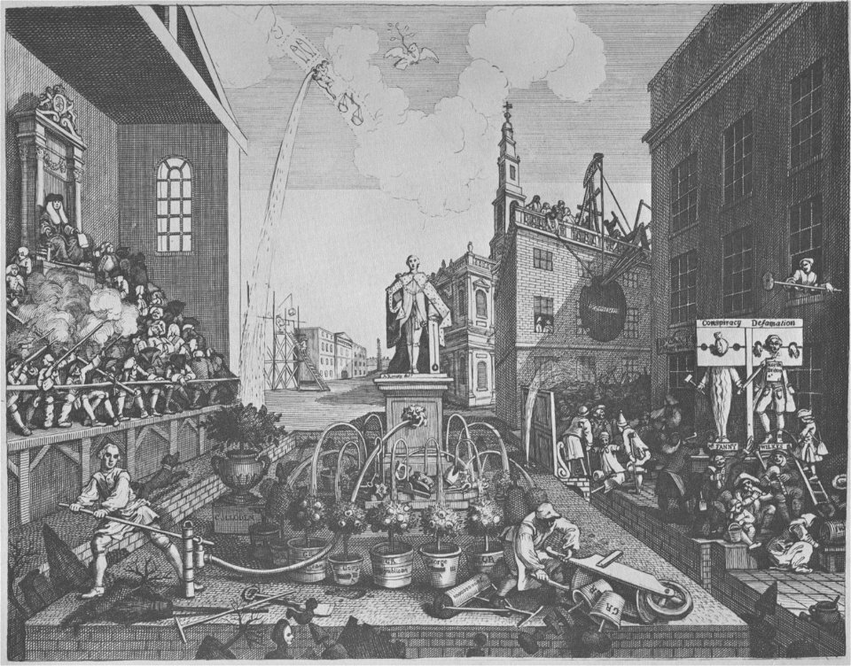 William Hogarth - The Times, plate 2