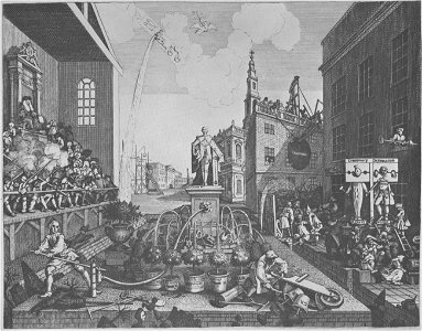 William Hogarth - The Times, plate 2