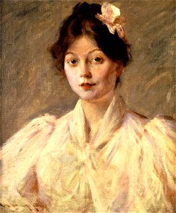 William Merritt Chase , 1905 - Young Woman in Pink