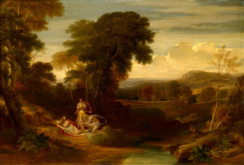 William Leighton Leitch (1804-83) - The Birth of Belphoebe and Amoret - RCIN 406522 - Royal Collection