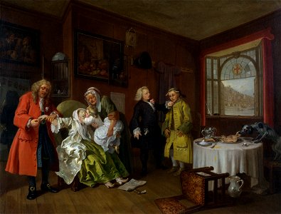 William Hogarth - Marriage A-la-Mode 6 The Lady's Death