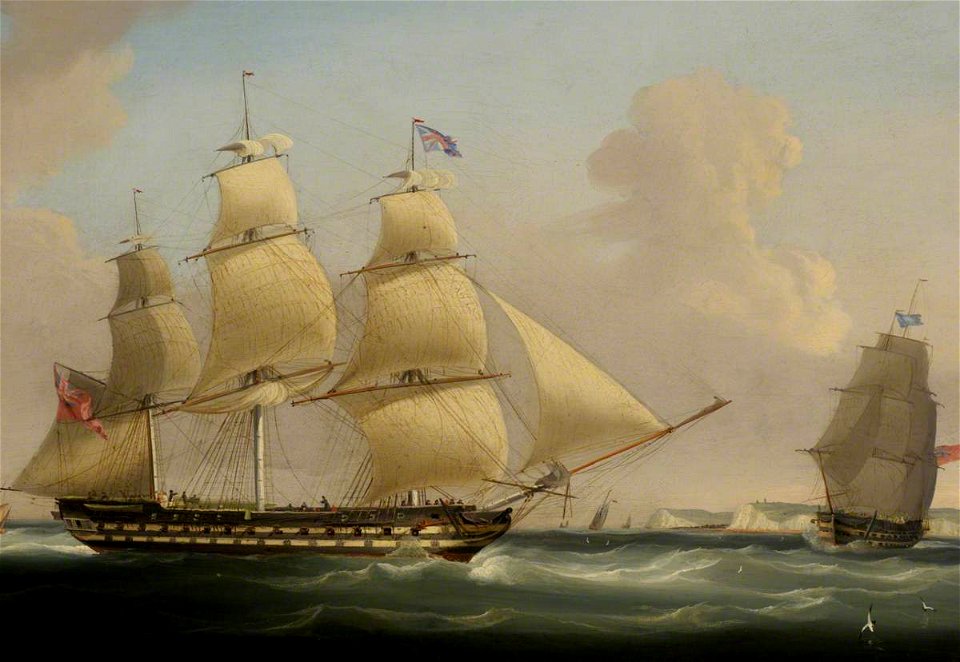 William John Huggins (1781-1845) - The East Indiaman 'Atlas' - BHC3214 - Royal Museums Greenwich