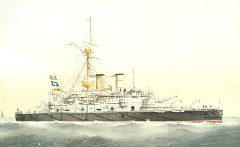 William Mackenzie Thomson - Admiral class battleship. Free illustration for personal and commercial use.