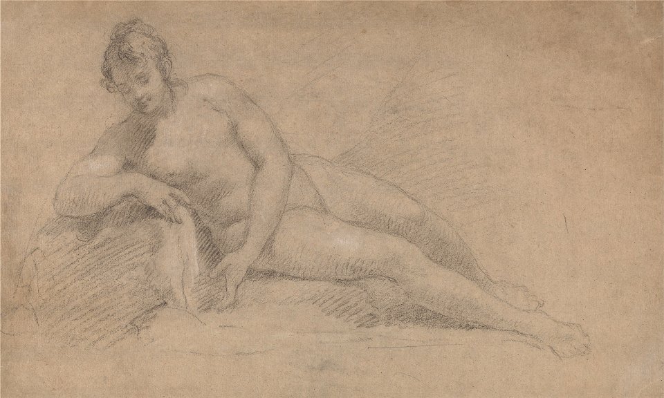 William Hogarth - Study of a Female Nude - Google Art Project