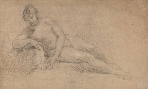 William Hogarth - Study of a Female Nude - Google Art Project