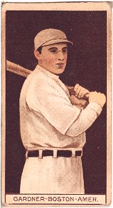 William Lawrence Gardner, Boston Red Sox, baseball card portrait LCCN2008678013