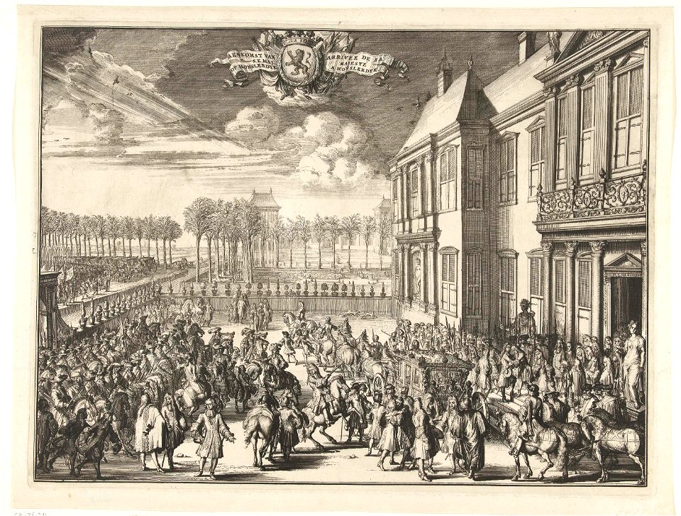 William III arrives at Huis Honselaarsdijk