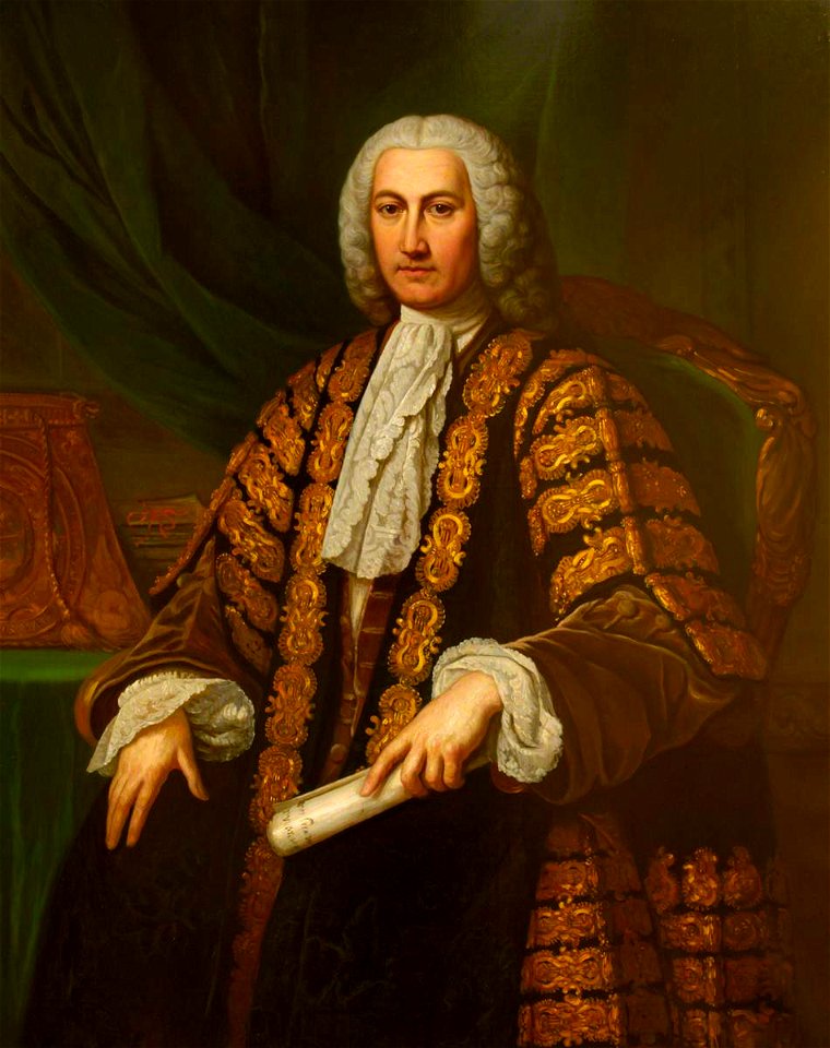 William Hoare (1707-1792) (after) - The Right Honourable Henry Bilson-Legge (1708–1764), in His Robes as Chancellor of the Exchequer - 1530101 - National Trust