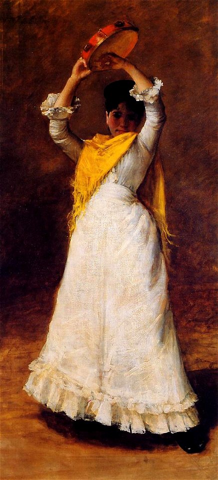 William Merritt Chase Mrs Chase Tamborine Girl