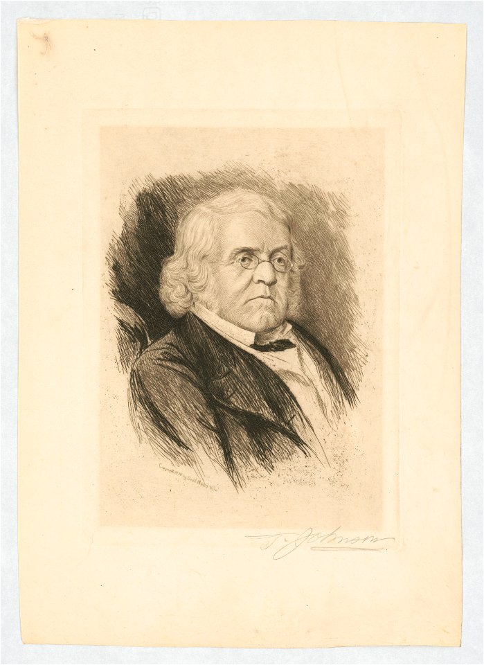 William Makepeace Thackeray, head-and-shoulders portrait, facing slightly right) - T. Johnson LCCN2011645803