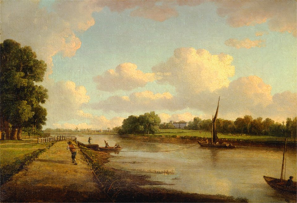 William Marlow - View on the River Thames at Richmond - Google Art Project