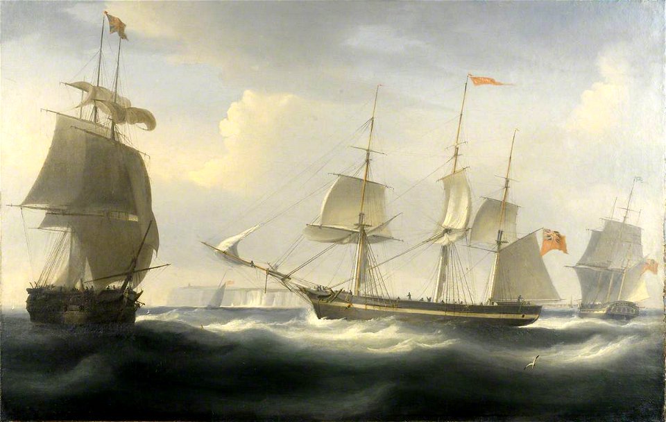 William John Huggins (1781-1845) - The Ship 'Delaford' - BHC3283 - Royal Museums Greenwich