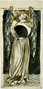 William Morris - Night Angel Holding a Waning Moon - Google Art Project