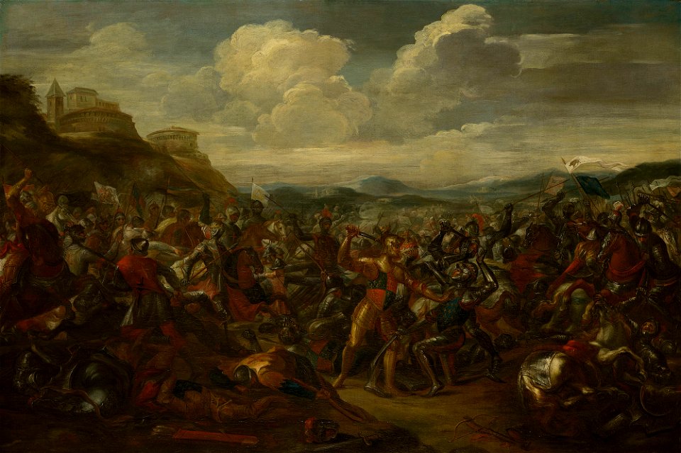 William Kent (1684-1748) - The Battle of Agincourt(^) - RCIN 402901 - Royal Collection