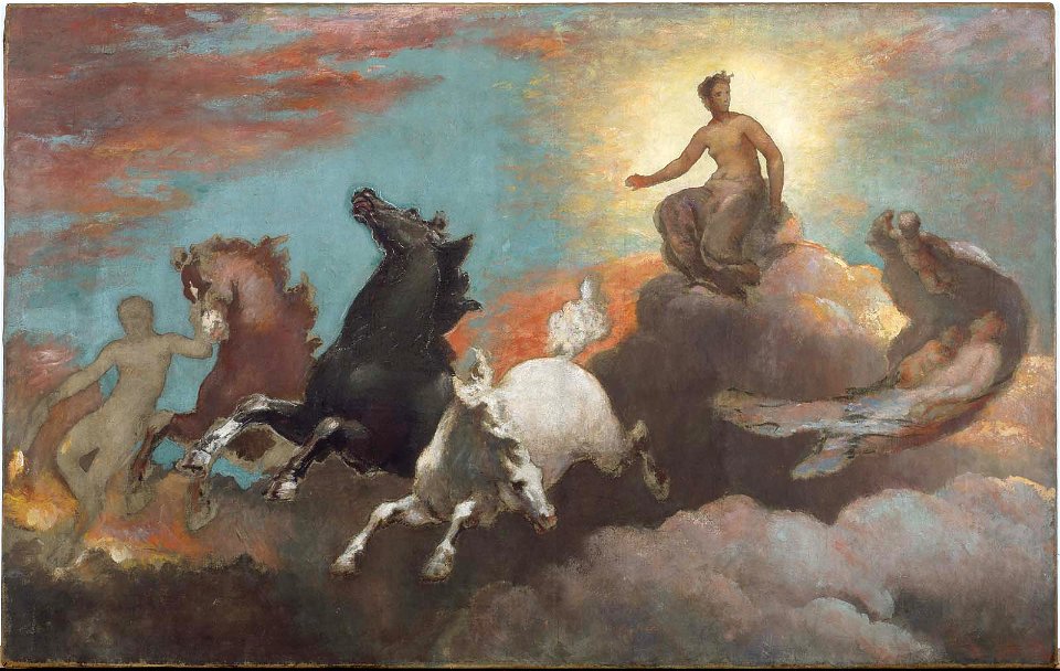 William Morris Hunt - Anahita. The Flight of Night - 44.48 - Museum of Fine Arts