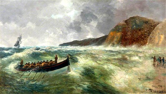 William Henry Williamson (1820-1883) - A Life Boat near the Shore - 1413432 - National Trust