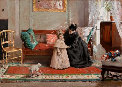 William Merritt Chase - Mrs. Chase and Child