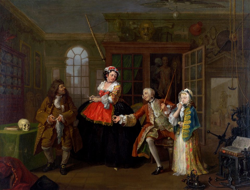 William Hogarth - Marriage A-la-Mode 3 The Inspection