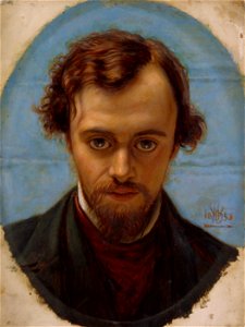 William Holman Hunt - Portrait of Dante Gabriel Rossetti at 22 years of Age - Google Art Project. Free illustration for personal and commercial use.