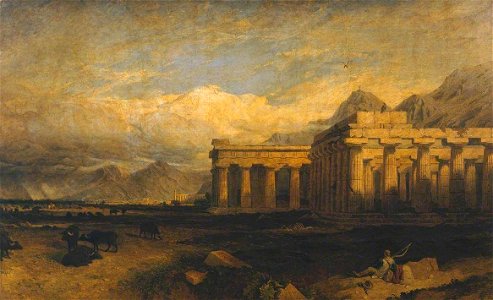 William Linton (1791-1876) - The Temples of Paestum - N01029 - National Gallery